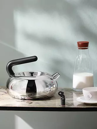 ALESSI | Hervidor de agua Bulbul 2,5 l acero inoxidable / negro | 